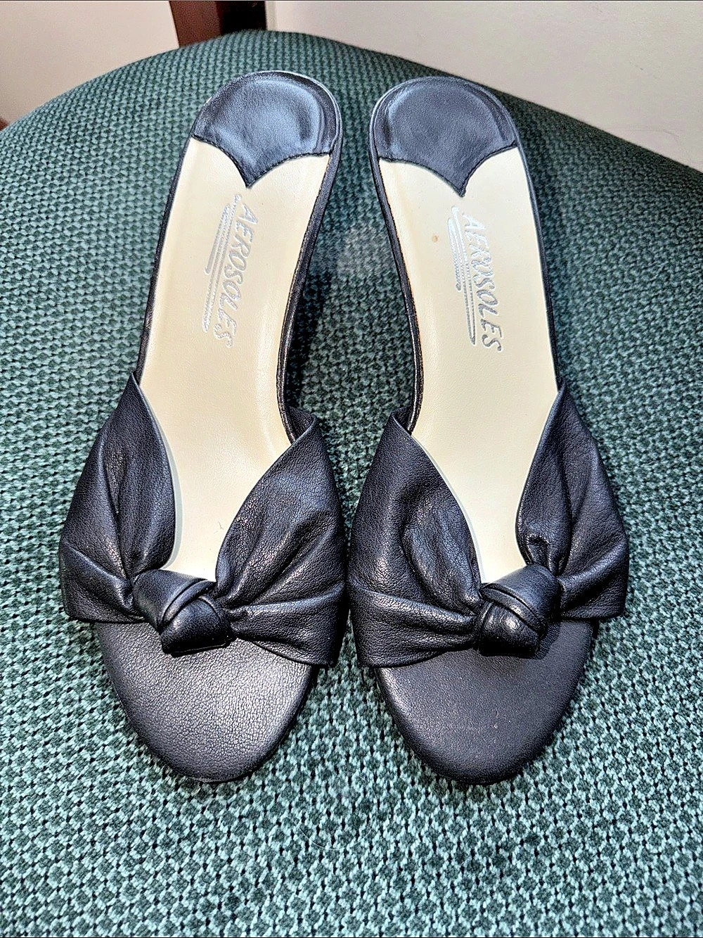 Aerosoles Black Bow Heels